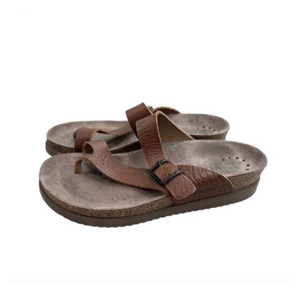 Women's Mephisto Helen Plus Camel Brown Leather Sandals EU 37 US 7 - Picture 2 of 6